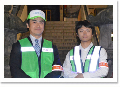 左から青年部代表　森井さん、幹事　美添さん